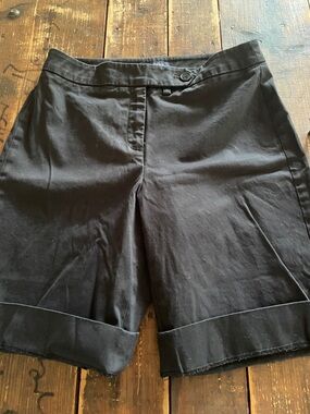 Jones New York Black Cuffed Women's Bermuda Shorts